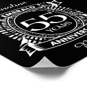 55e trouwdag Emerald Crest Poster (Hoek)