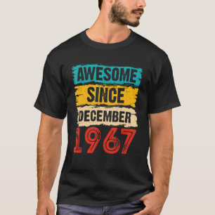 55e verjaardag 55 jaar oud Geweldige sinds decembe T-shirt