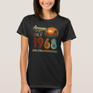 55e verjaardag 55 jaar oud Geweldige sinds juli 19 T-shirt