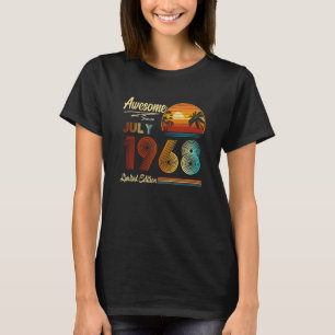 55e verjaardag 55 jaar oud Geweldige sinds juli 19 T-shirt