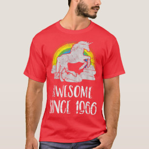 55e verjaardag, eenhoorn, Geweldige sinds 1966 T-shirt