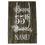 55e verjaardag: Fancy, Faux Hood Kijk + Aangepaste Medium Cadeauzakje (Achterkant)