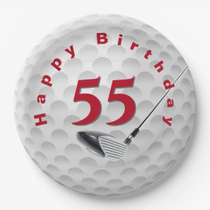55e verjaardag Golf Ball Design Bord