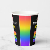 55e verjaardag: kleurrijke regenboog # 55, Naam va Papieren Bekers (Rechts)