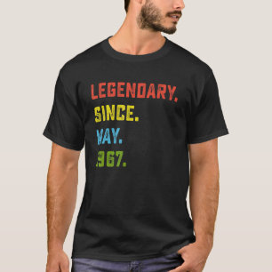 55e verjaardag Legendary sinds mei 1967 55 jaar o T-shirt