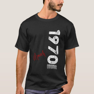 55e verjaardag man origineel maart 1970 55 jaar ma t-shirt