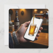 55e verjaardag Mok van het bierfeest Kaart (Voorkant)