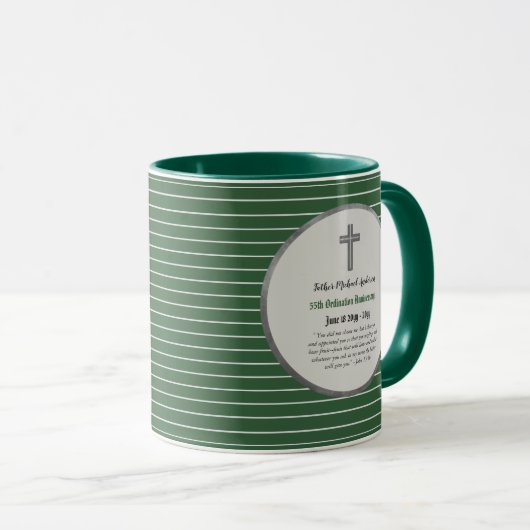 55e verjaardag priesterwijding EMERALD - IEDERE GE Mok (Voorkant rechts)