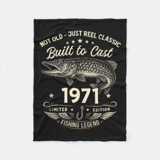 55e verjaardag Visserij Cadeau Mannen Origineel 19 Fleece Deken