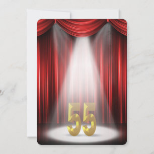 55e verjaardagsfeest kaart