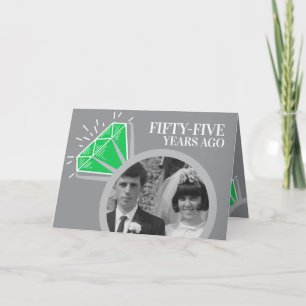 55ste verjaardag Emerald ring nu foto Kaart