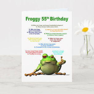 55ste verjaardag, Frog Jokes Kaart