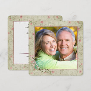 55ste verjaardagsfeest met foto  kaart