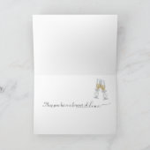 55th Anniversary with Ivy on Birch Scroll Kaart (Binnen)