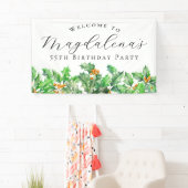 55th Birthday Party December Birth Flower Welcome Spandoek (Insitu)