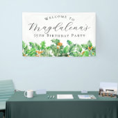 55th Birthday Party December Birth Flower Welcome Spandoek (Beurs)