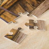 5632-oude rustieke schuur puzzel (Zijkant)