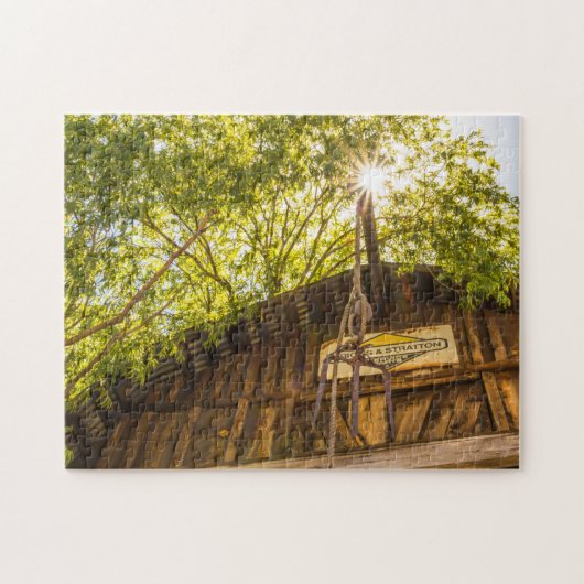 5632-oude rustieke schuur puzzel legpuzzel (Horizontaal)