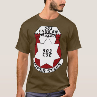 563e Ingenieursbataljon DUI wo Txt X T-shirt