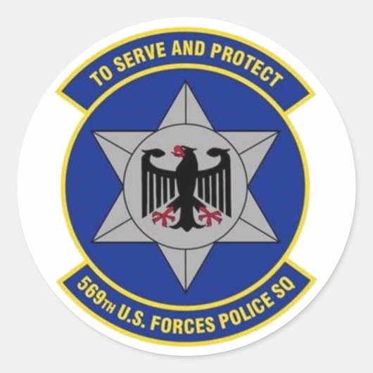 569th USFPS Decal Ronde Sticker (Voorkant)