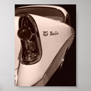 56 chevy antiek stijl poster