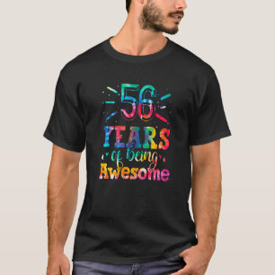 56 jaar Geweldige kleurstof van 56 jaar oud 56 t T-shirt