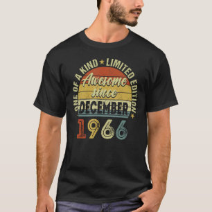 56 jaar oud Geweldige sinds december 1966 56e gebo T-shirt