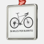 56 mijl per Burrito Metalen Ornament (Links)