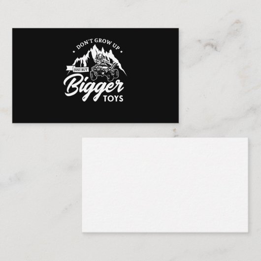 56.Steek alleen maar grotere speelgoed op Visitekaartje (Voorkant / Achterkant)