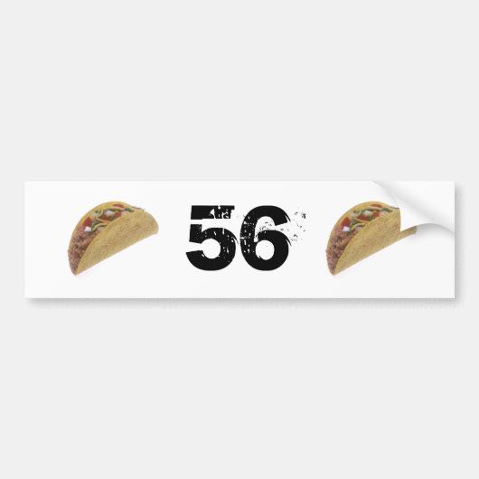 56 Tacos Bumpersticker (Voorkant)