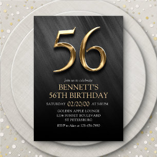 56e Invitation d'anniversaire