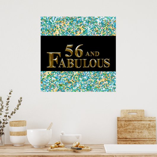56e verjaardag poster (Keuken)