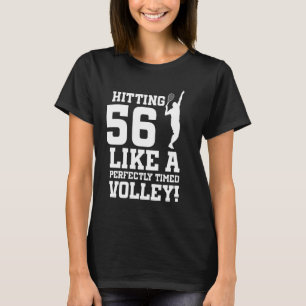 56e verjaardag Tennis 56 jaar oud Tennisser Bi T-shirt