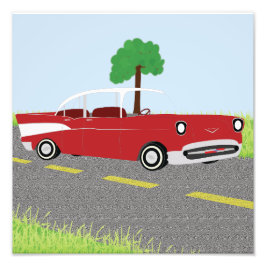 '57 Bel Air 12x12 print Foto Afdruk
