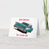 57 BEL AIR POUR UNE CARTE D'ANNIVERSAIRE CLASSIQUE (Devant)