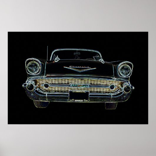 57 Chevy Bel Air Poster (Voorkant)