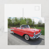 57' Chevy Convertible Briefkaart (Voorkant / Achterkant)