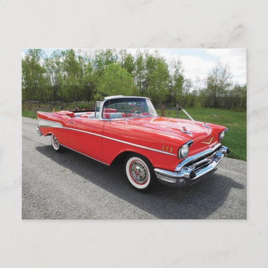 57' Chevy Convertible Briefkaart (Voorkant)