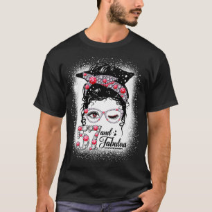 57 & Fabulous 57th Birthday Diamond Messy Bun Lips T-shirt