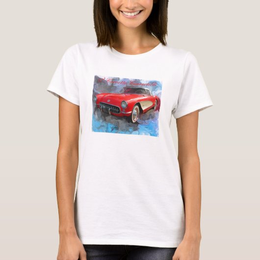 57-inch Corvette converteerbaar T-shirt (Voorkant)