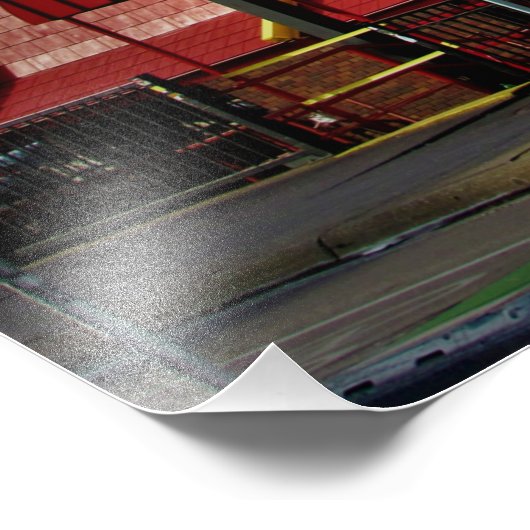 "57 jaar communautaire dienst" foto afdruk (Hoek)