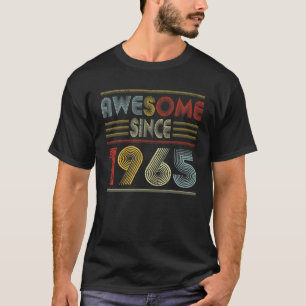 57 jaar oude geschenken Geweldige sinds 1965 Retro T-shirt