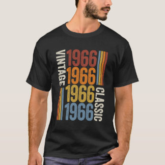 57 jaar oude Vintage 1966 57e verjaardagsdecoratie T-shirt