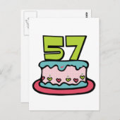 57 jaar oude vogelbeker briefkaart (Voorkant / Achterkant)