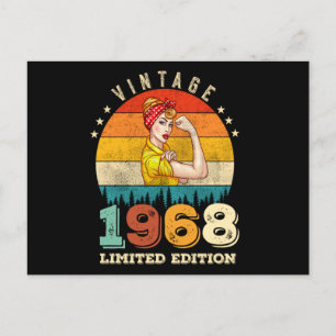 57 Jaar Verjaardag 1968 Vintage 57e Verjaardag Vro Briefkaart
