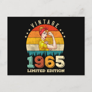 57-jarige vrouwen 1965 57e verjaardag Gift Briefkaart