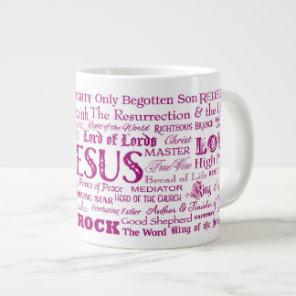 57 Noms de JESUS JUMBO Coffee Mug - Vin Texte