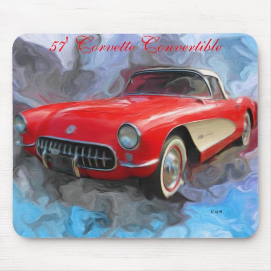57' tapis de souris de convertible de Corvette (Devant)