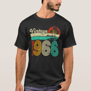57e verjaardag 1966 57-jarige Mannen Vrouwen T-shirt