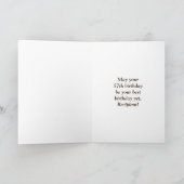 57e verjaardag: Rustieke Faux Wood Look, Regenboog Kaart (Binnen)